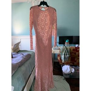 Floral and Lace Gown